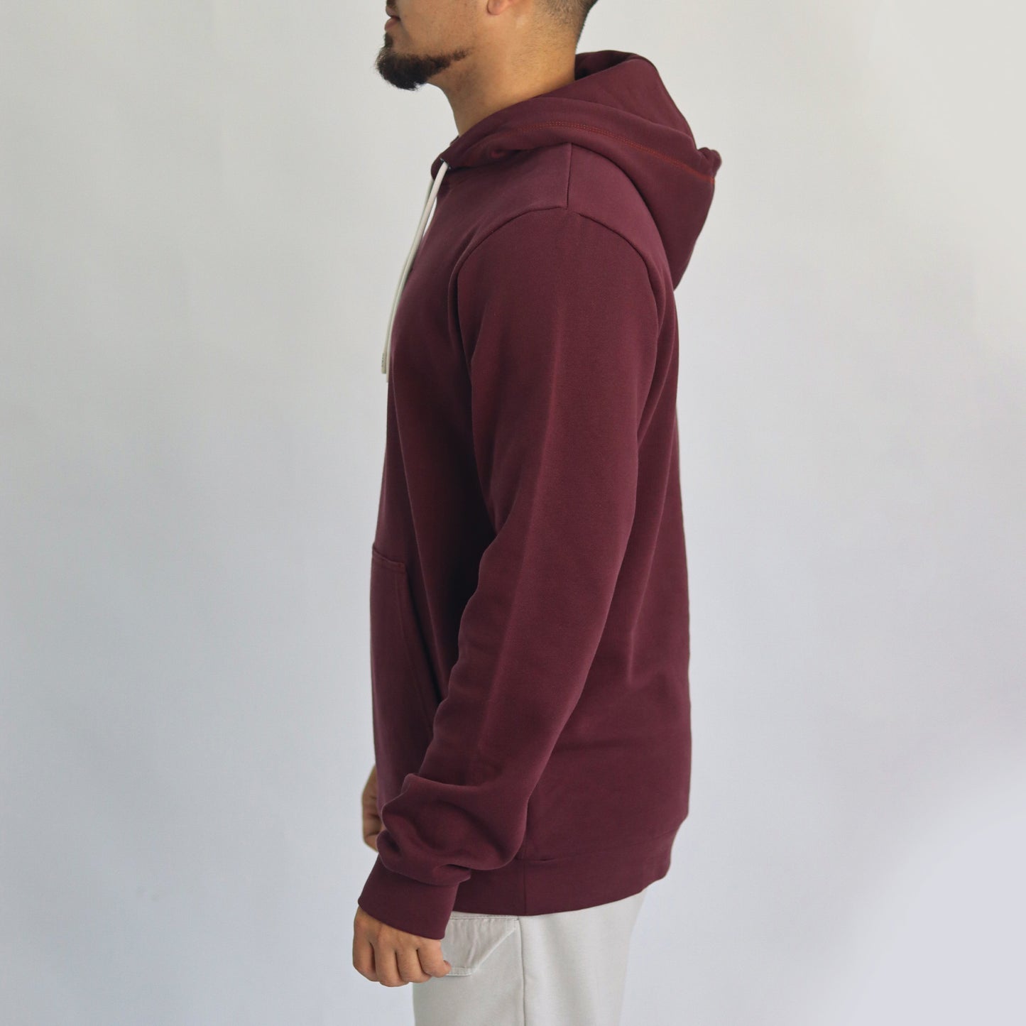 Men hoodie burgundy