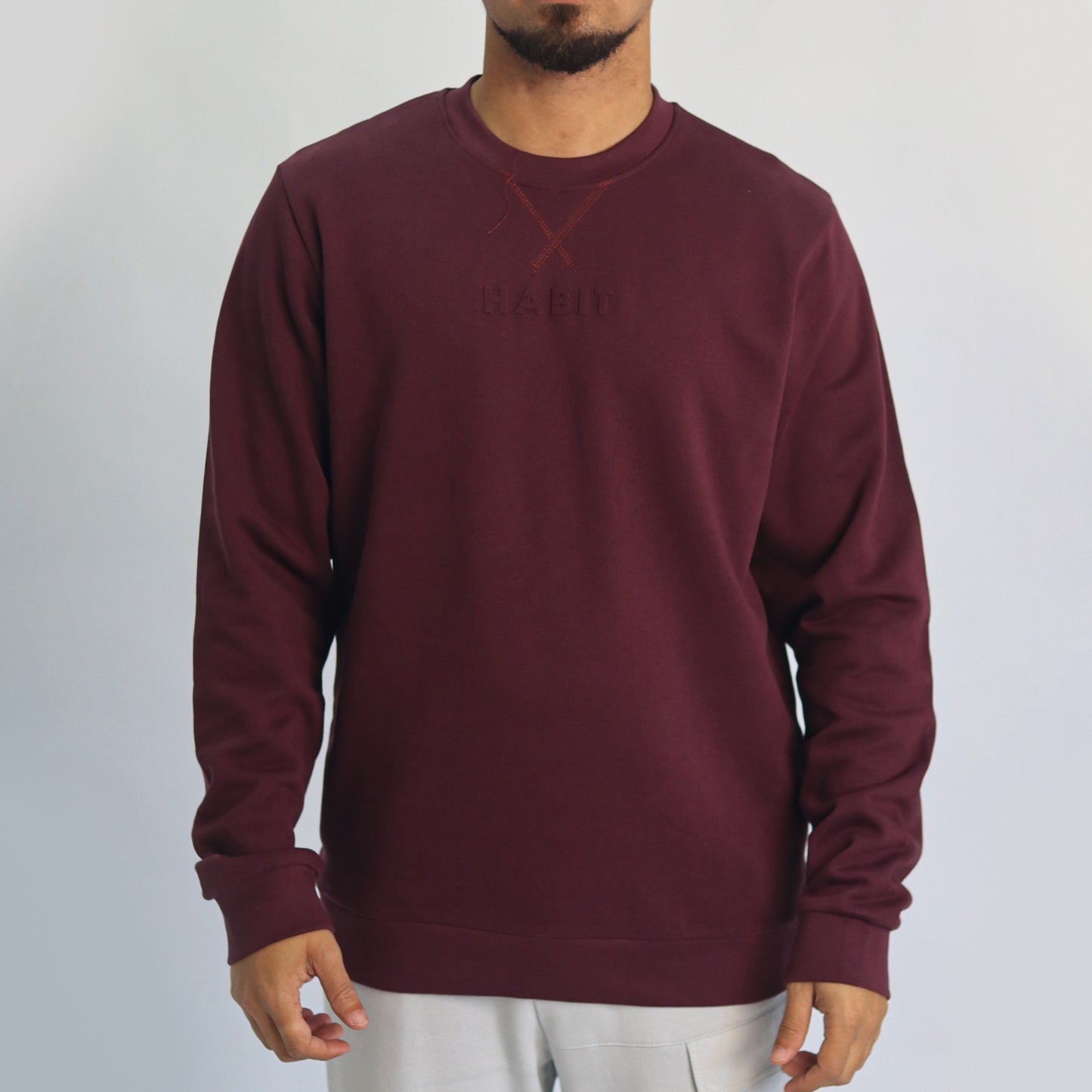 Men sweatshirt burgundy