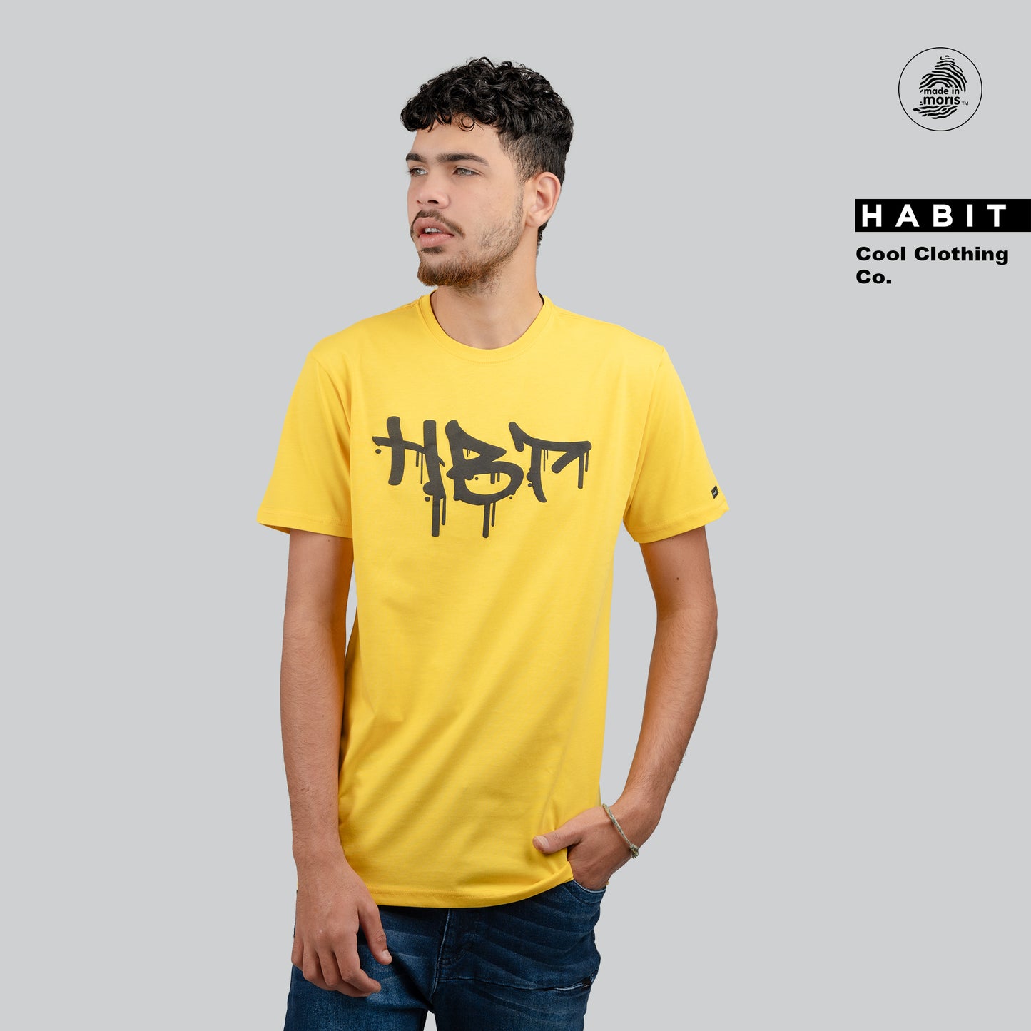 Men HBT t-shirt yellow