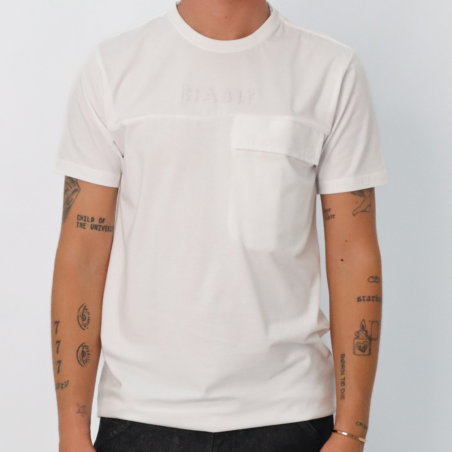 Men t-shirt White