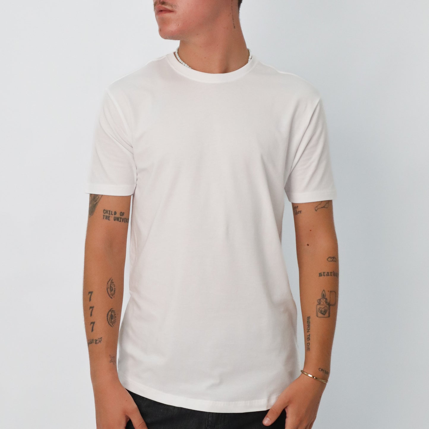 Men t-shirt White