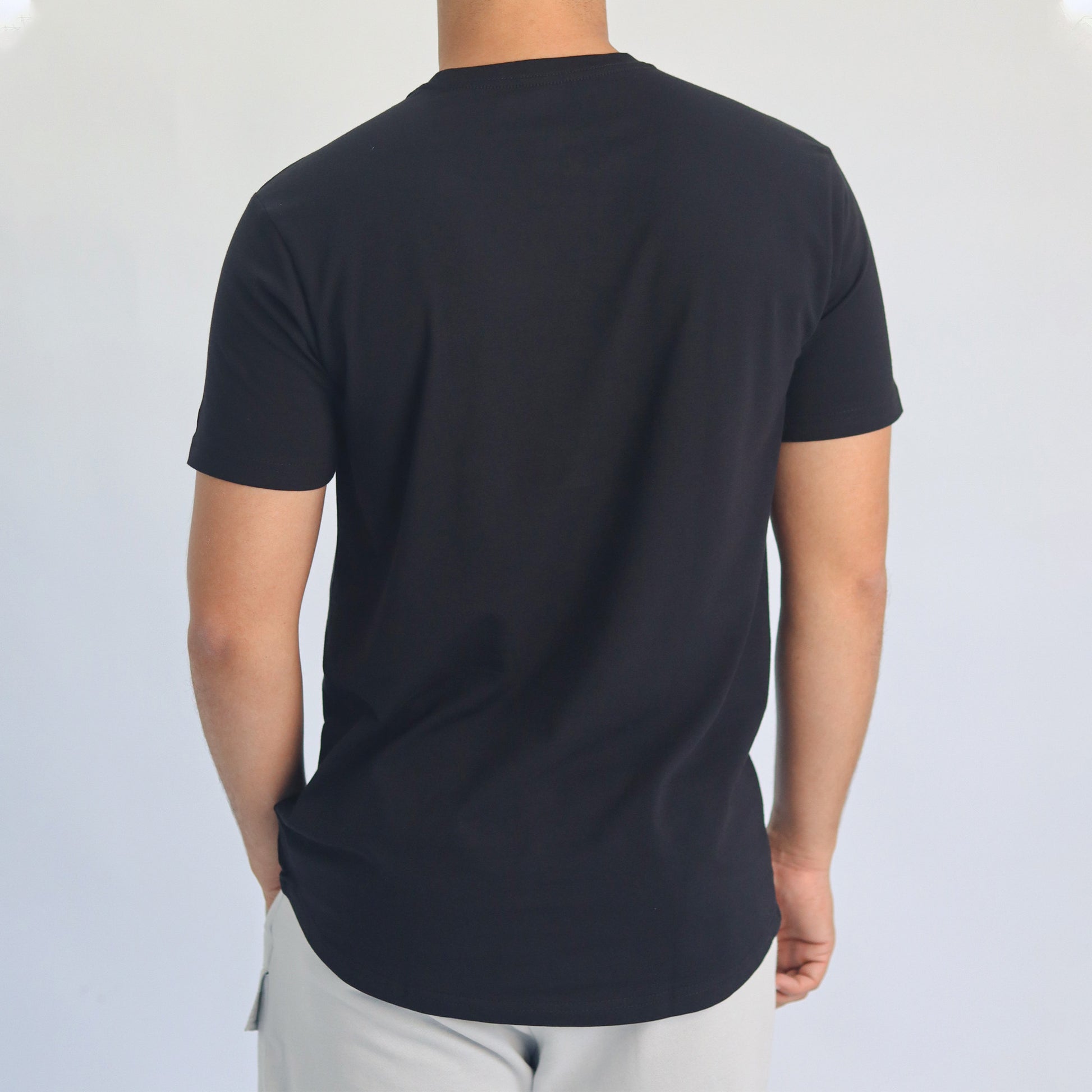 Men T-shirt black
