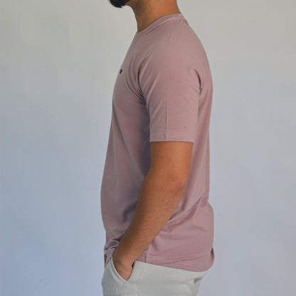 Men T-shirt raglan pink