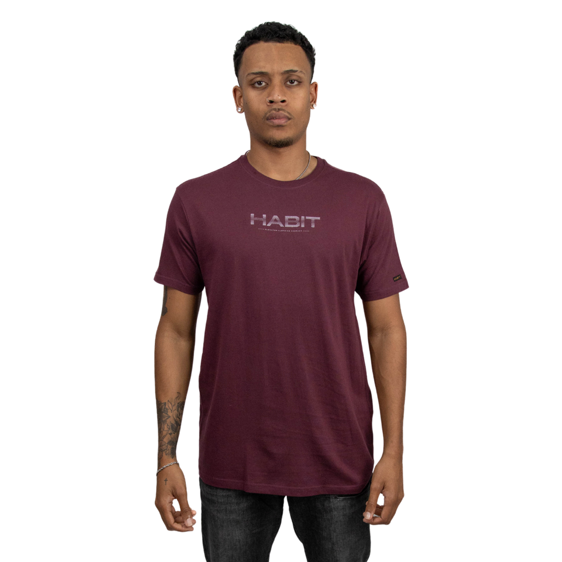 Men T-shirt Burgundy