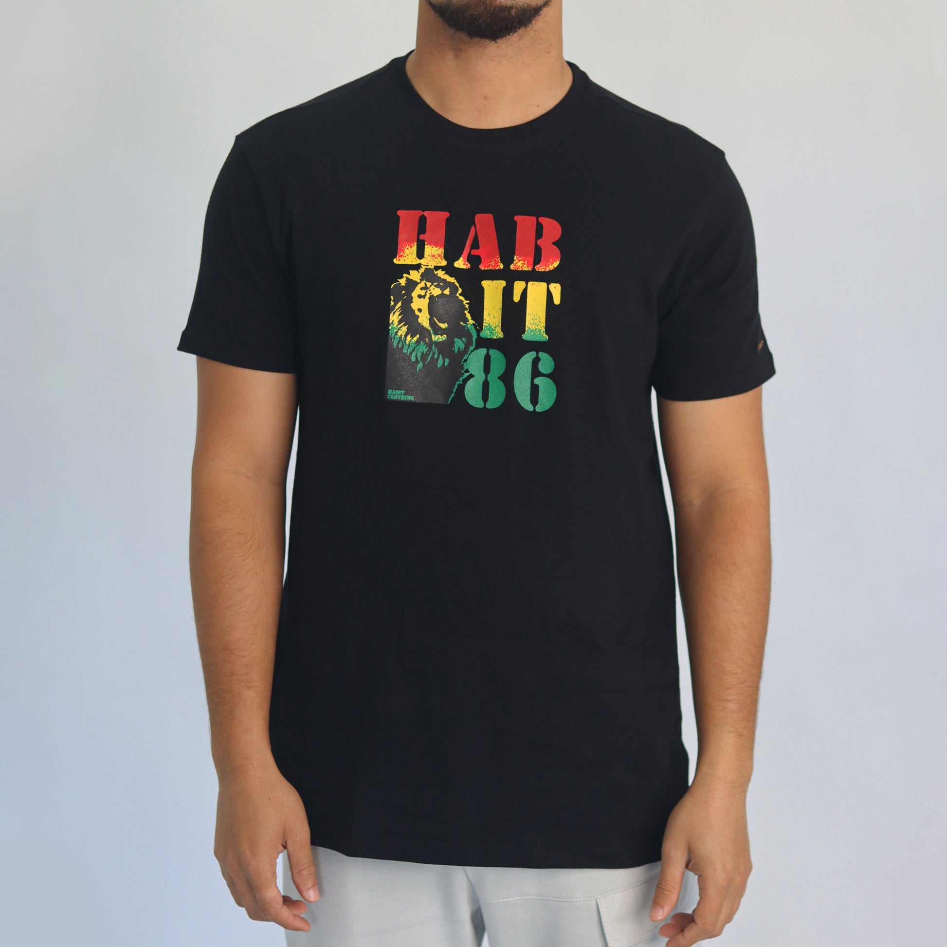 Men T-shirt black