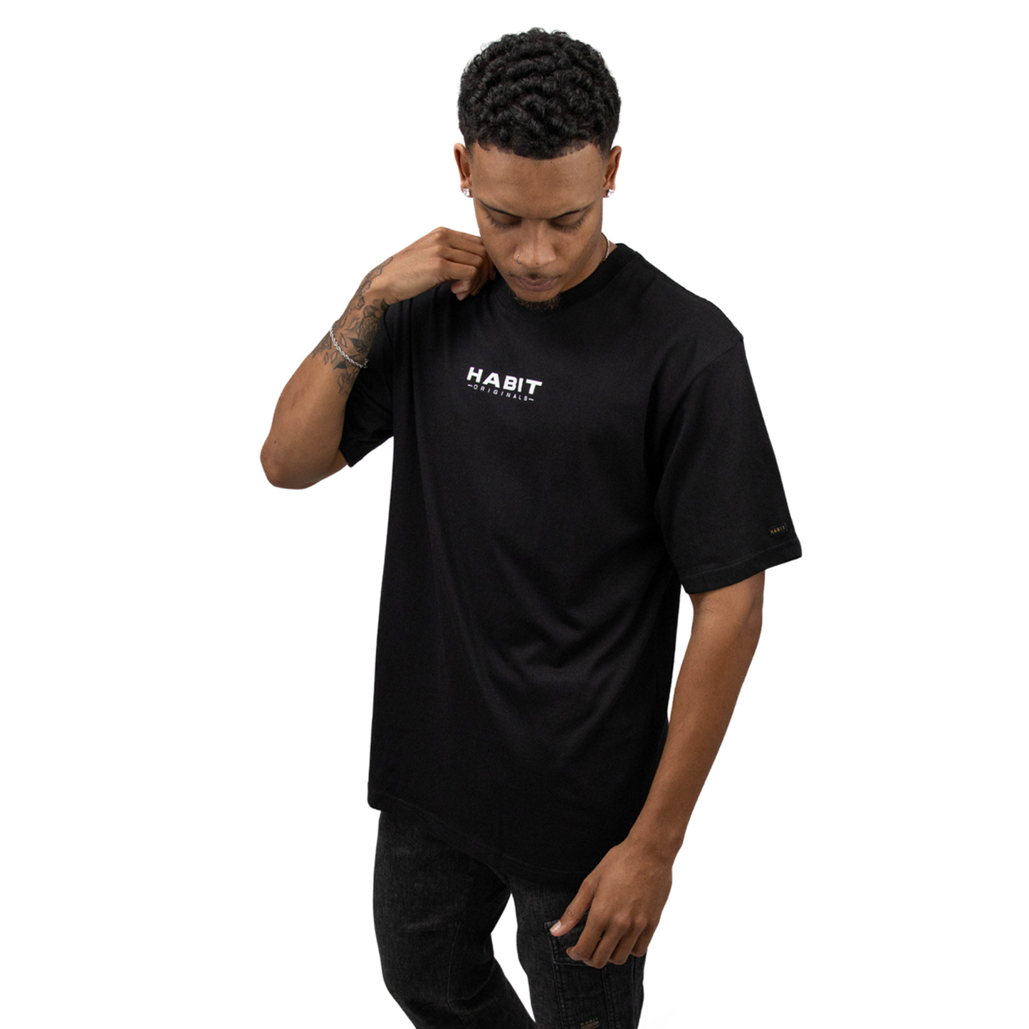 Men T-shirt Black