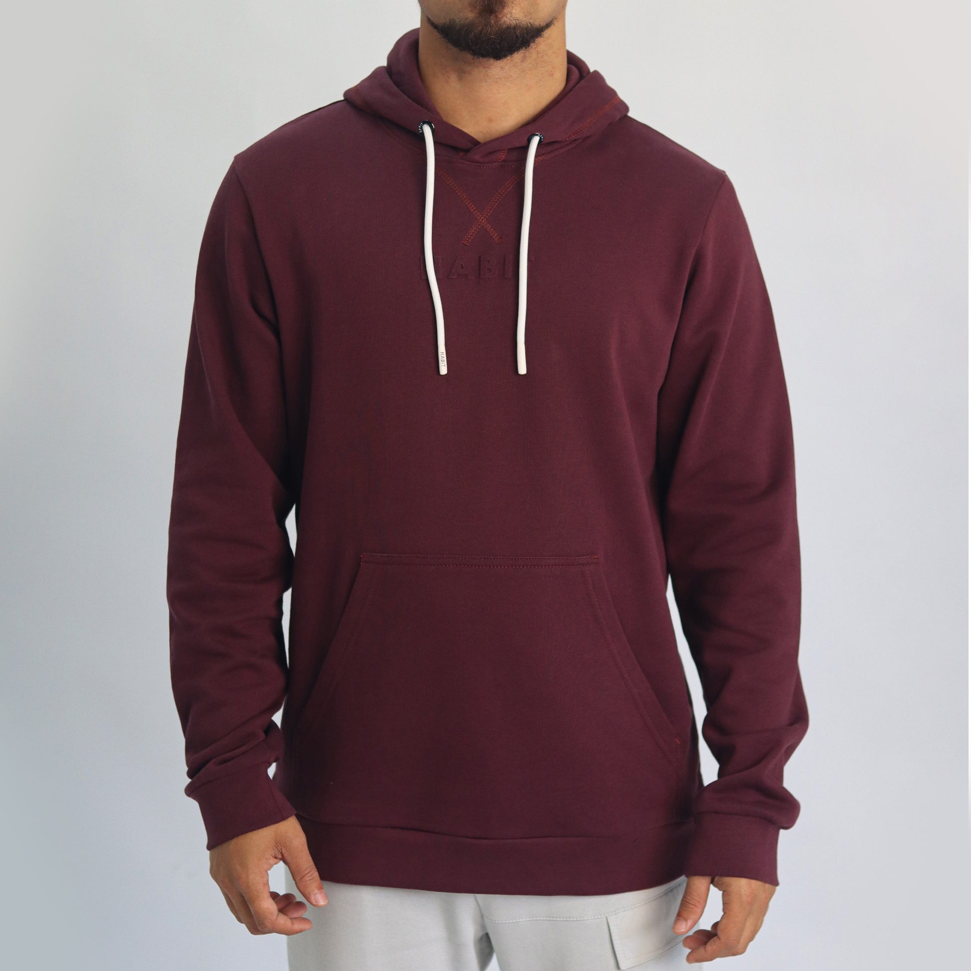Men hoodie burgundy