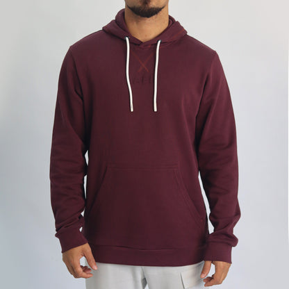 Men hoodie burgundy