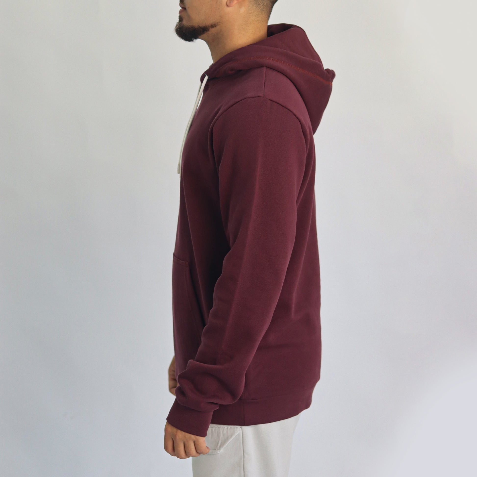Men hoodie burgundy