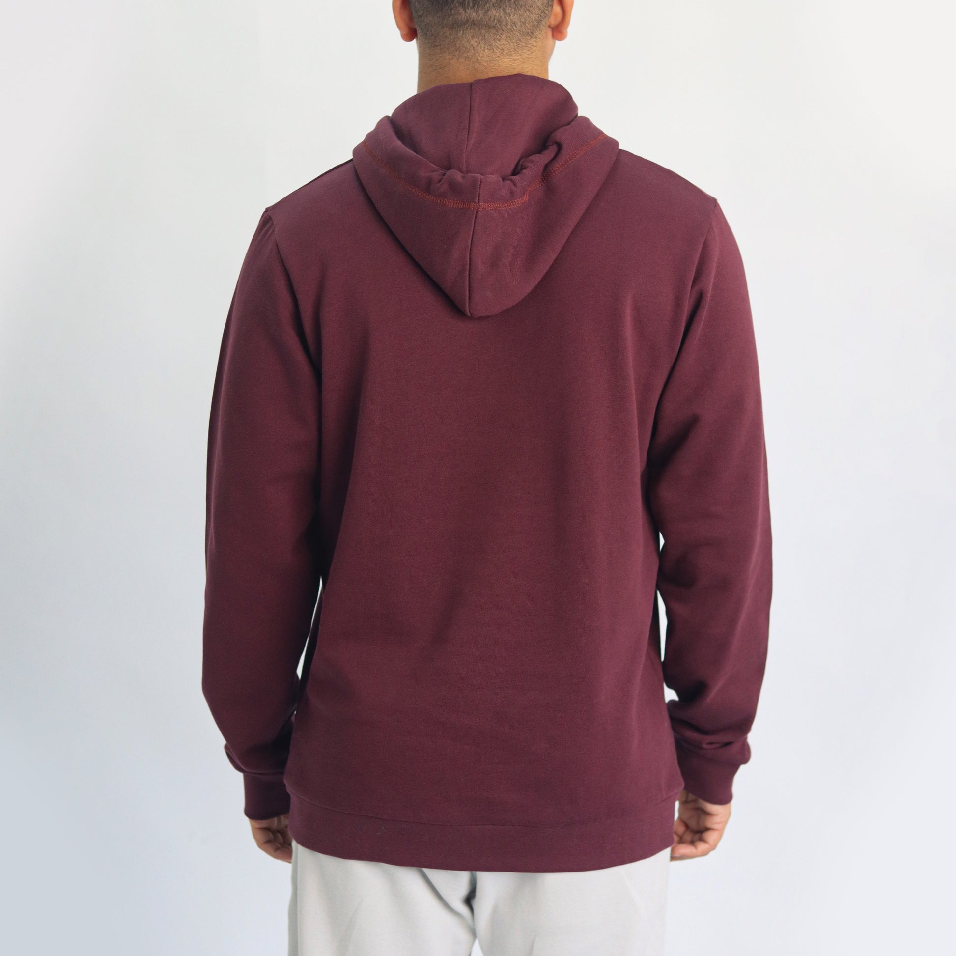 Men hoodie burgundy