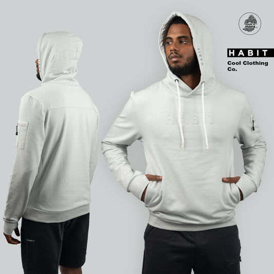 men hoodie jacket white