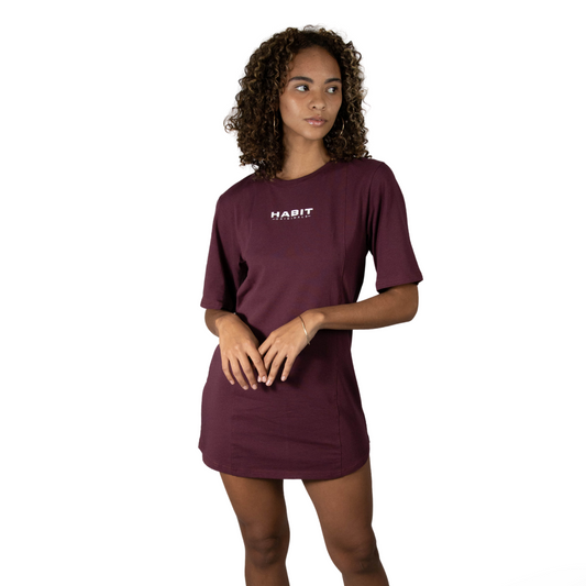 Women Dress Burgundy