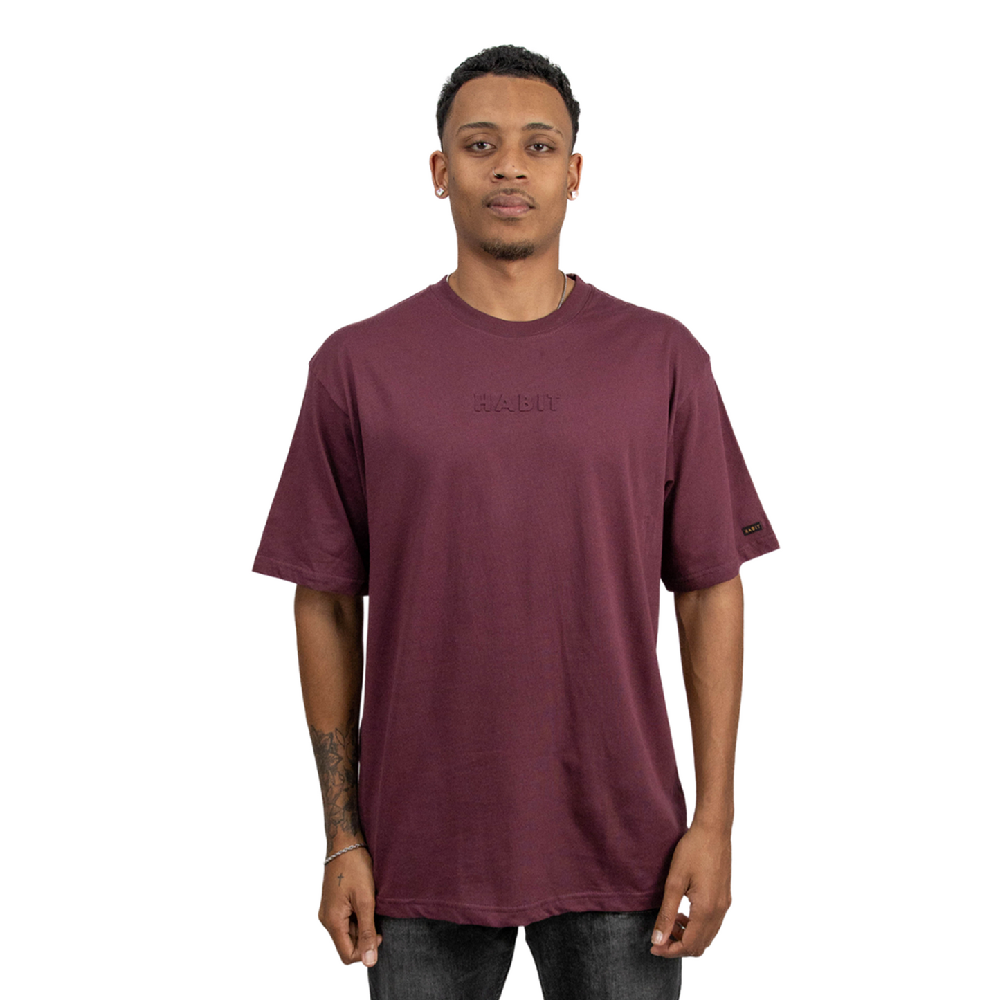 Men T-shirt Burgundy