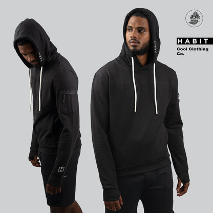 men hoodie jacket black