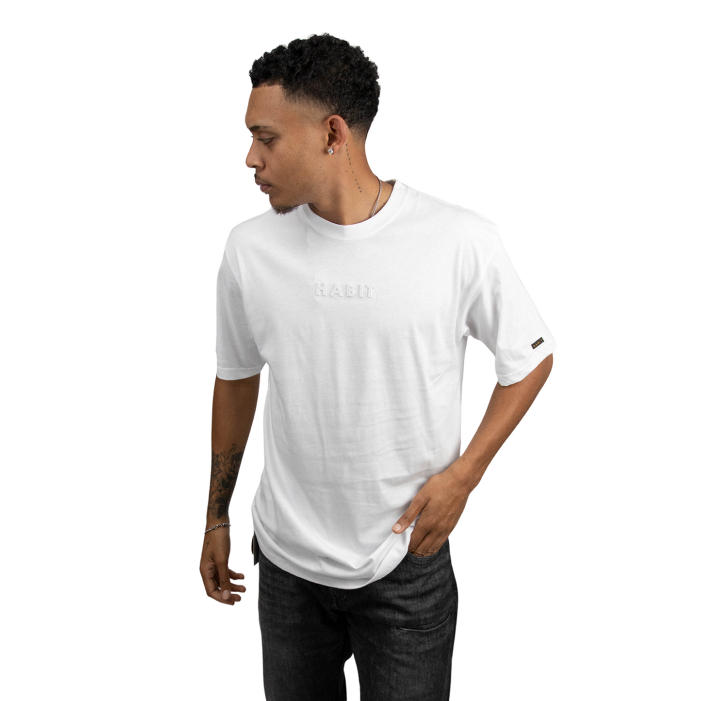 Men T-shirt White