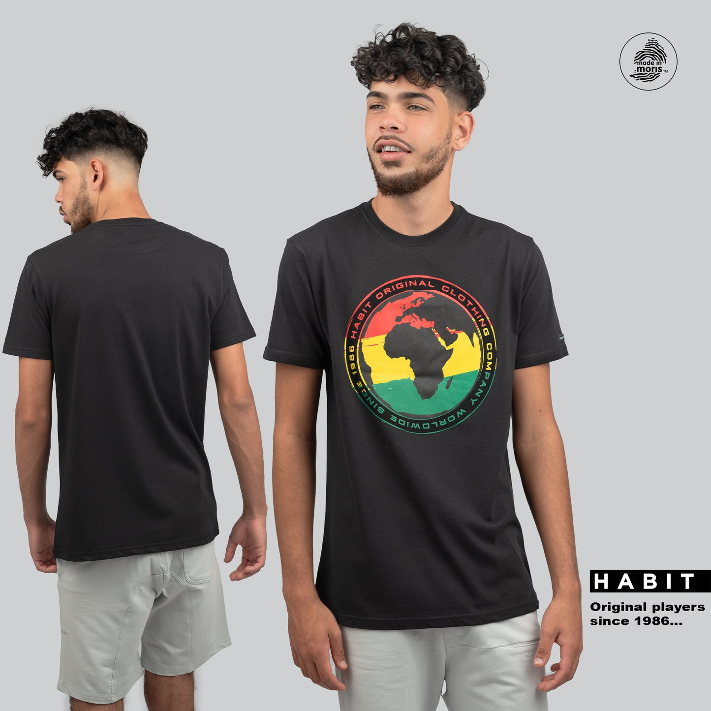 Men t-shirt africa black