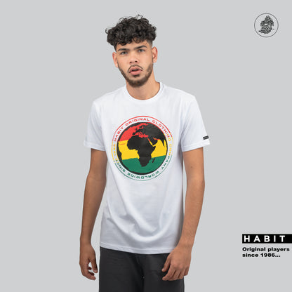 Men t-shirt africa white