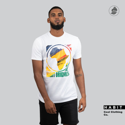 men tshirt africa white