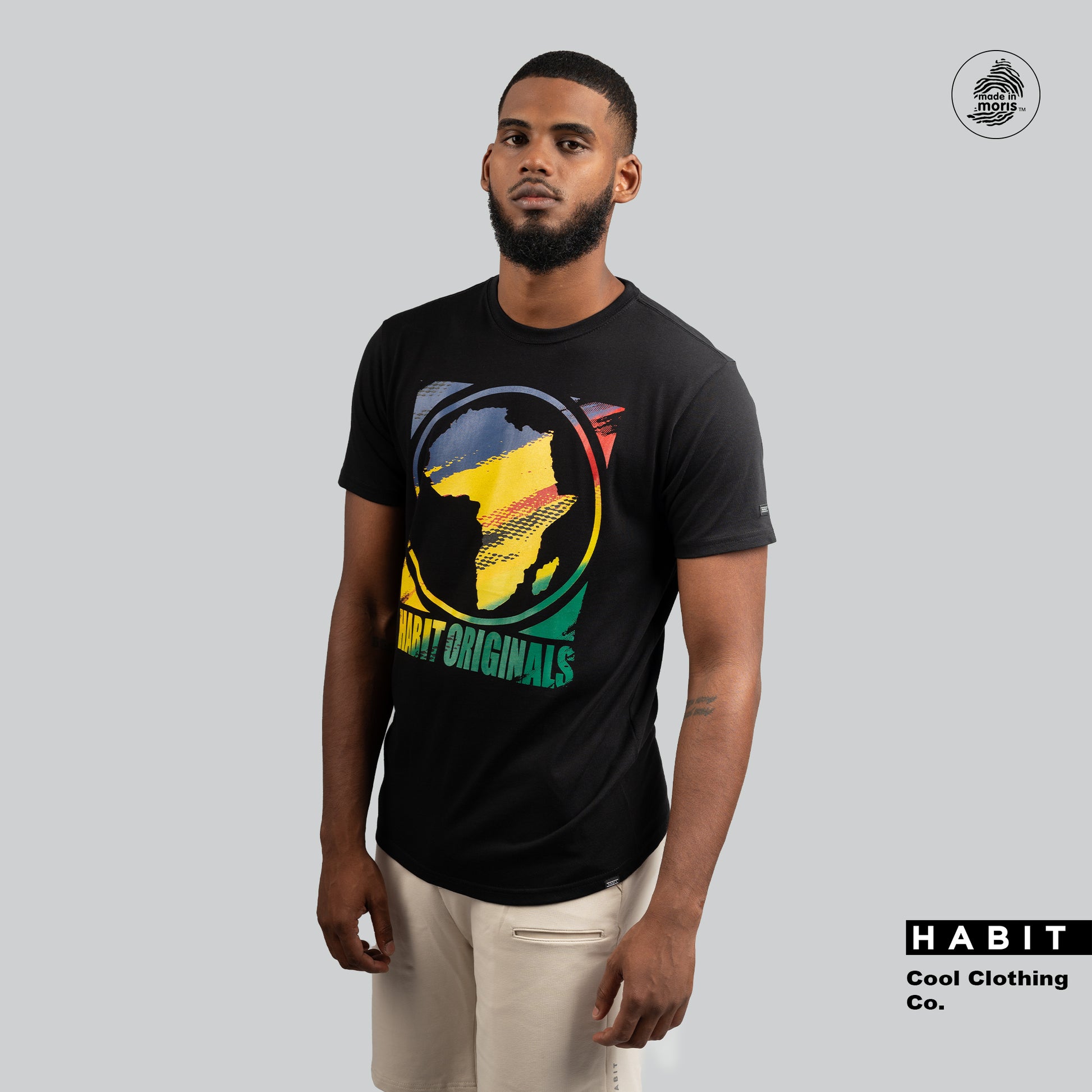 men tshirt africa black