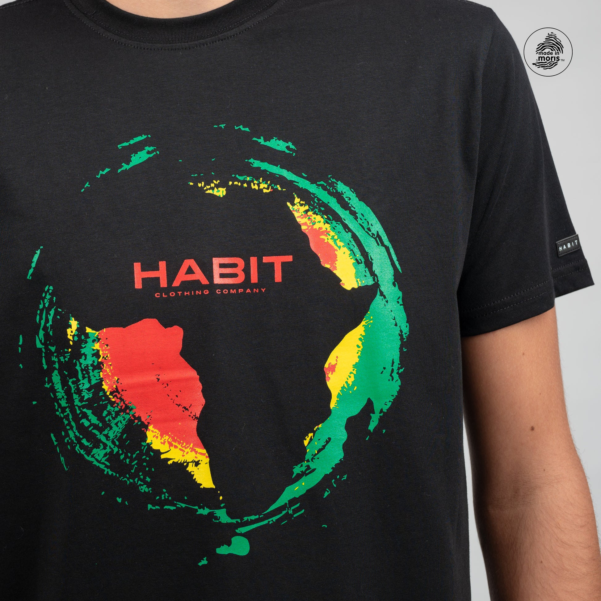 Men T-shirt Africa reggae black