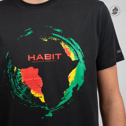 Men T-shirt Africa reggae black