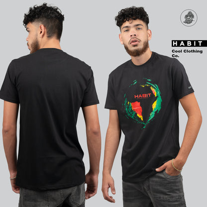 Men T-shirt Africa reggae black