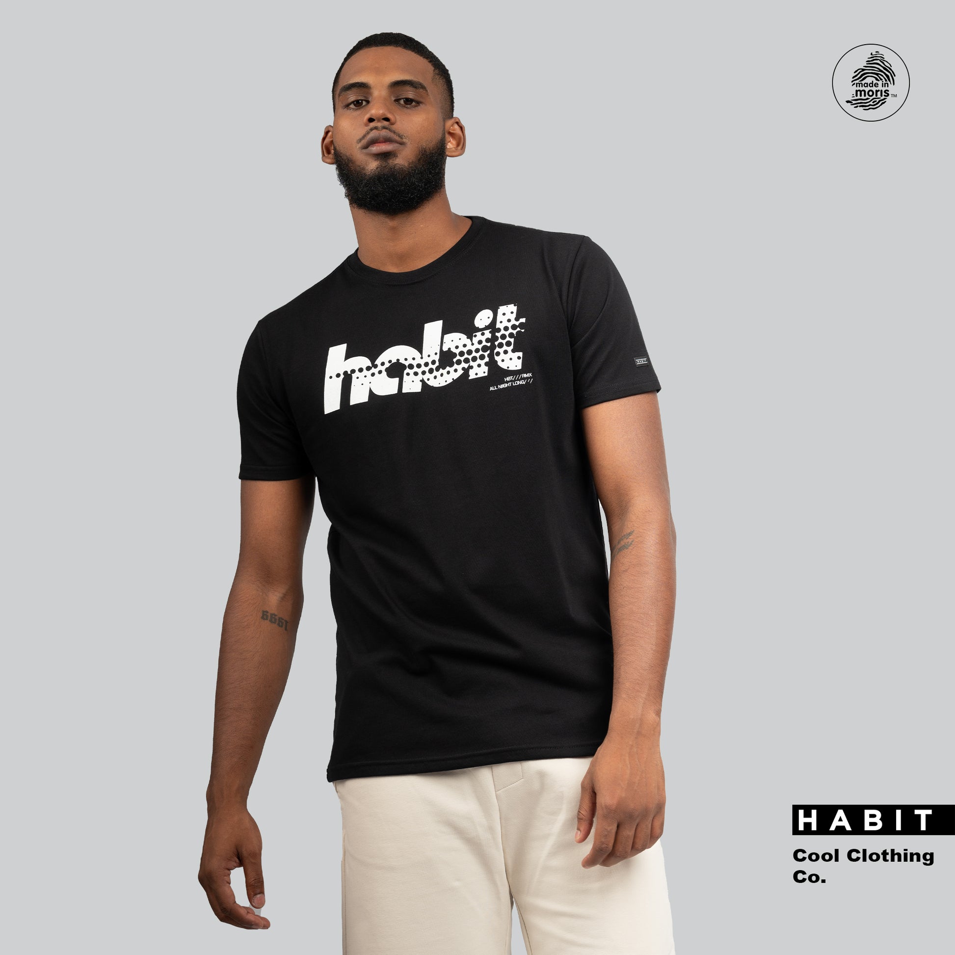 men tshirt habit black