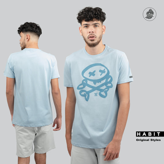 Men t-shirt pale blue