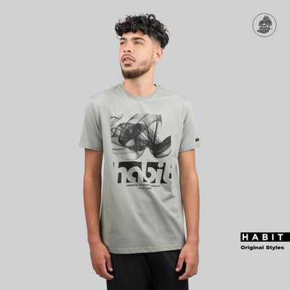 Men t-shirt smoke grey