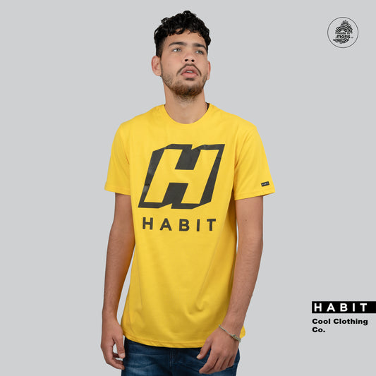 Men h t-shirt yellow