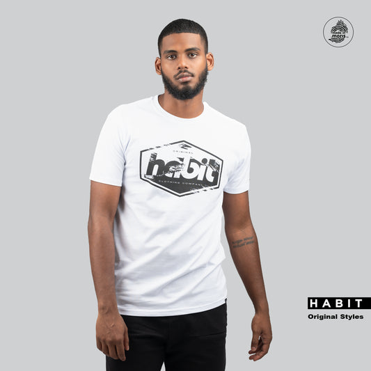 Men t-shirt habit white