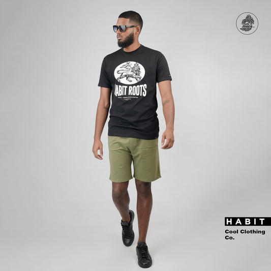 Men T-shirt Habit black