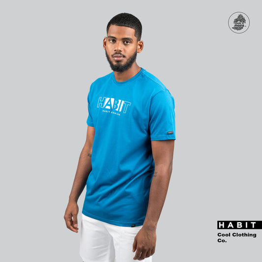 men tshirt habit blue