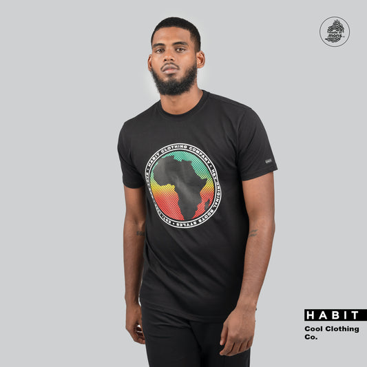 men tshirt africa black