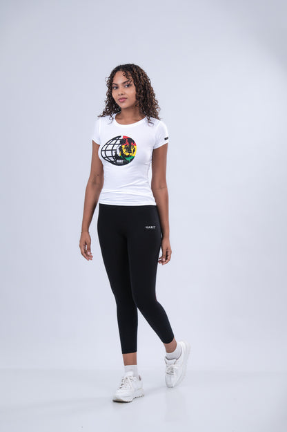 Reggae Globe Fitted T-Shirt