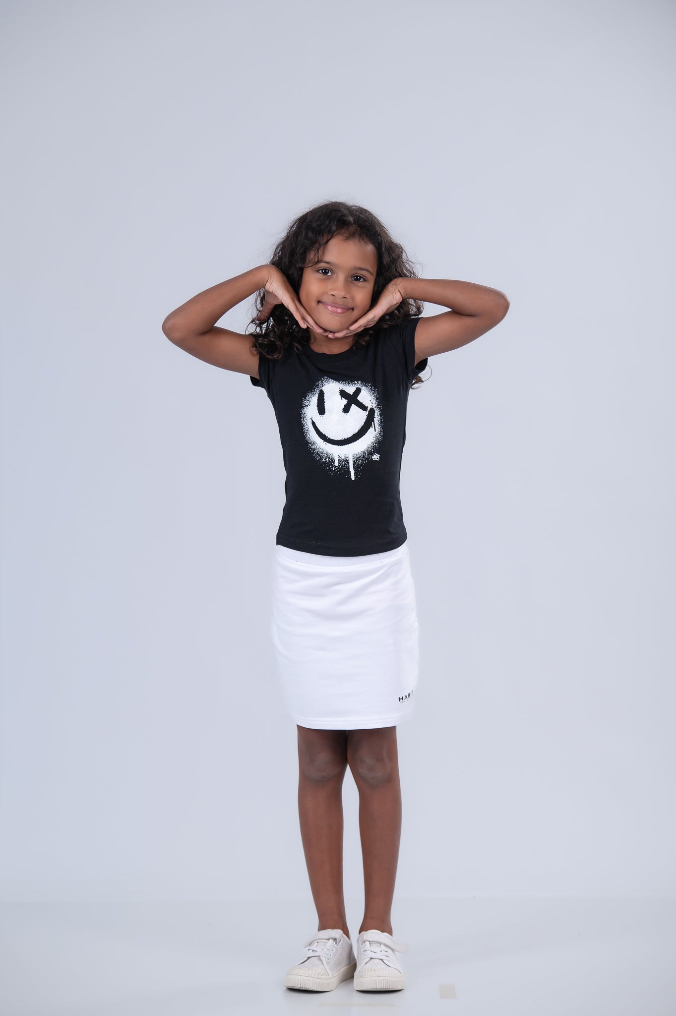 Girls Smiley Gig Fitted T-Shirt