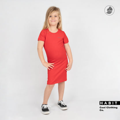 kid girl dress red