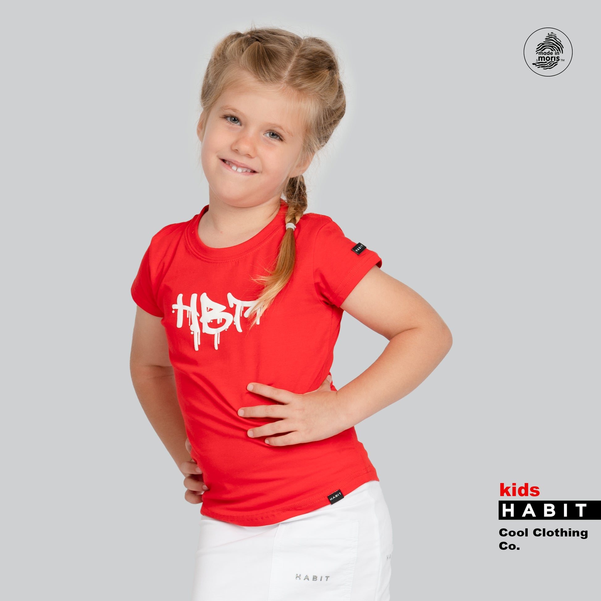 Kids girl t-shirt red