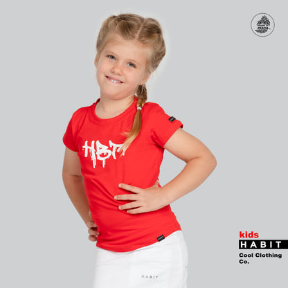 Kids girl t-shirt red