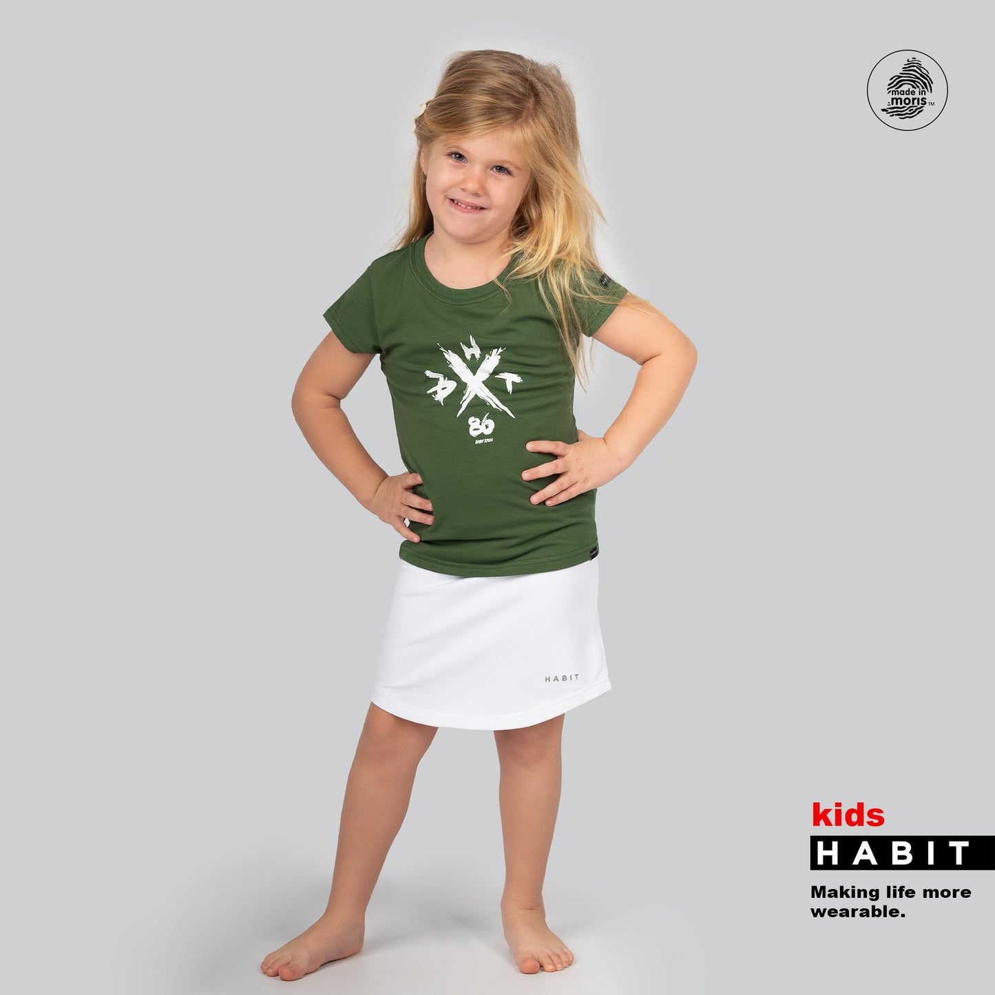 kid girl tshirt green