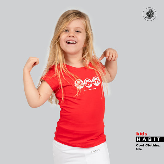 Kids girl t-shirt red