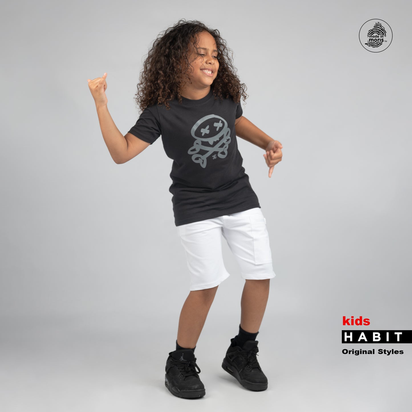 Kids boy t-shirt black