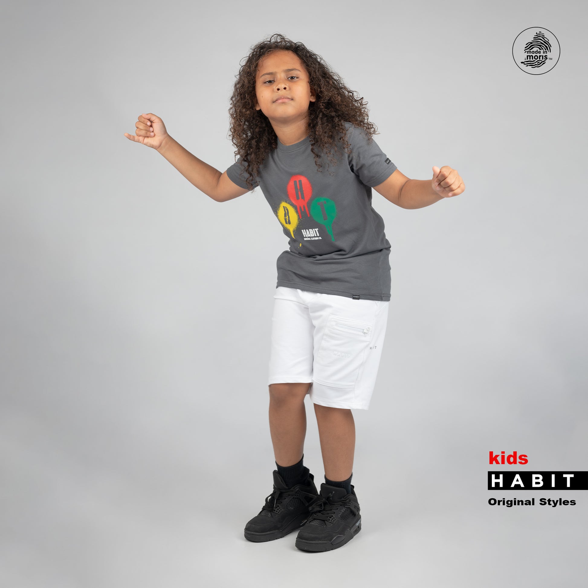 Kids boy t-shirt grey