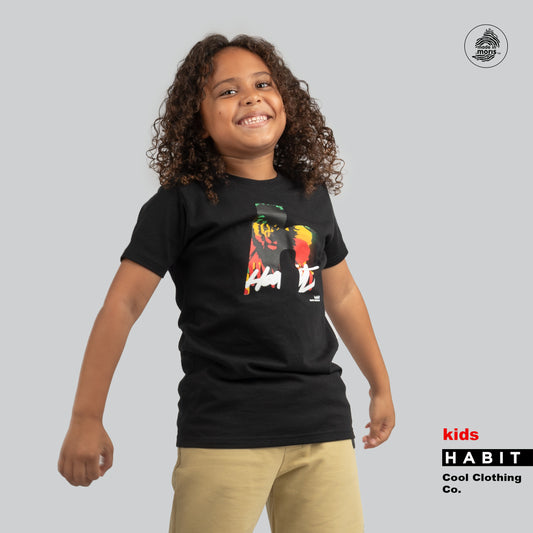 boy kid tshirt lion black