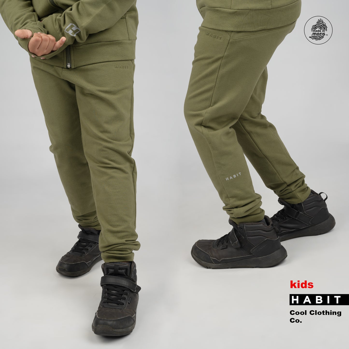 kid boy jogging pants green