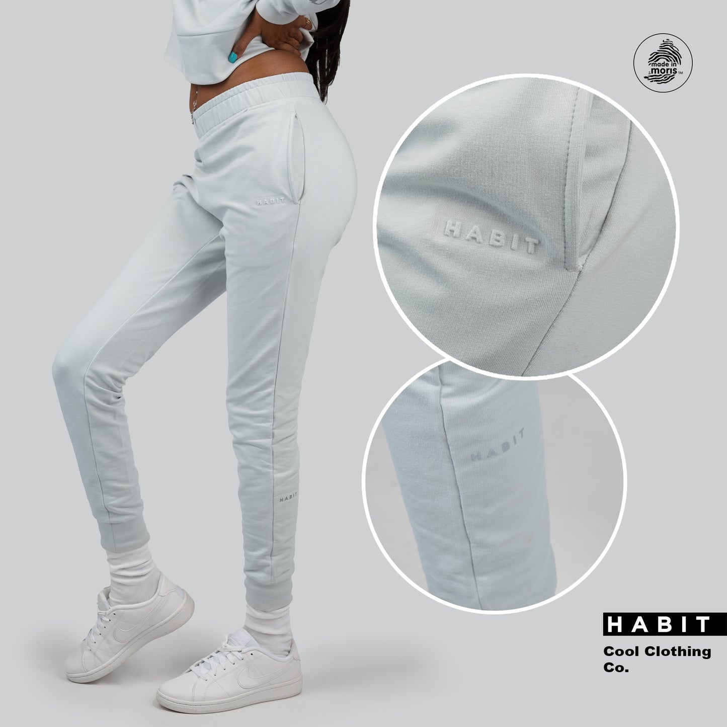 women jogging pants white