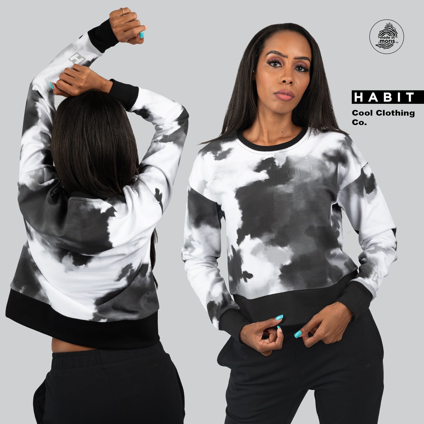 women sweat shirt white