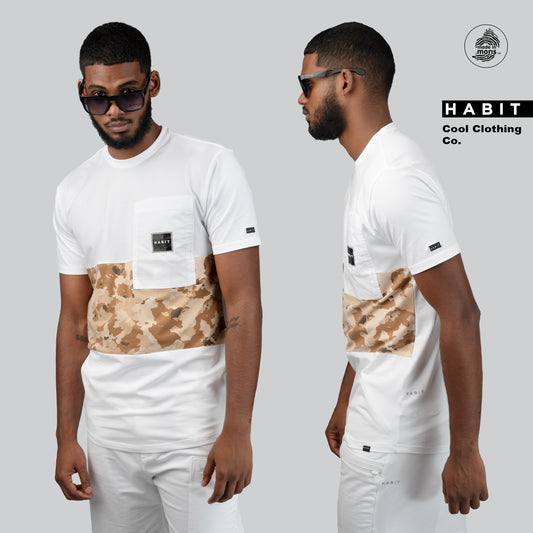 men tshirt camo white