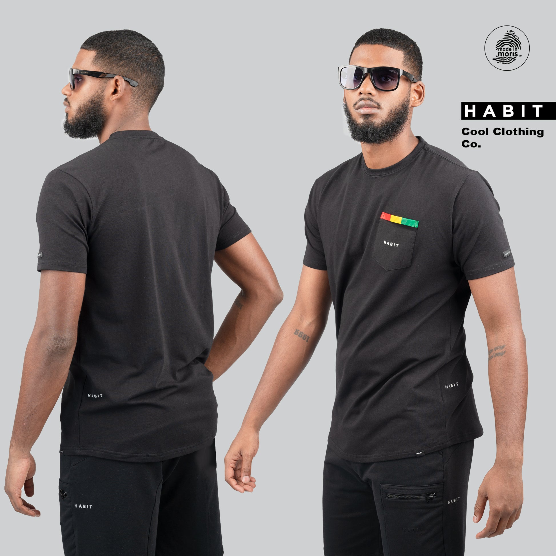 men tshirt reggae black