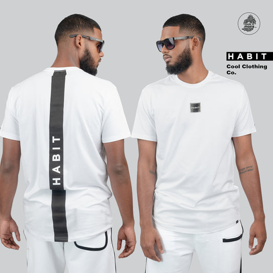 Men t-shirt habit white